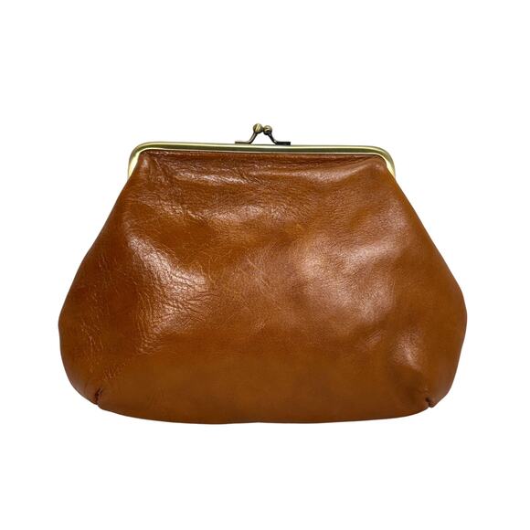 Patricia Nash Brown Leather Kiss Lock Clutch Wallet Coin Purse Organizer Pouch - Picture 2 of 11